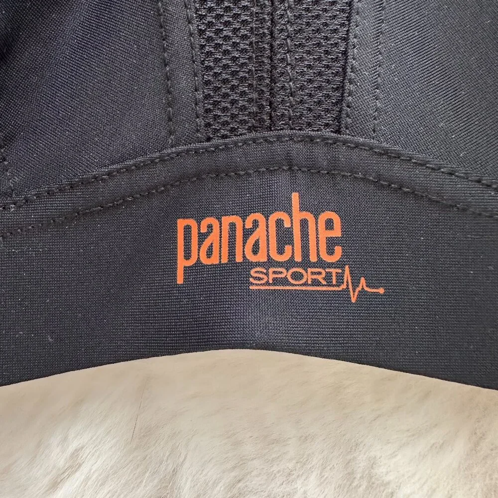 NWT Panache Black Underwire HIgh Impact Sports Bra - 30E - Picture 6 of 10